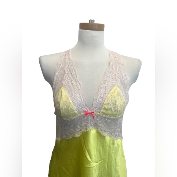 Victoria’s Secret Yellow Satin Slip Night Dress - Picture 3 of 7